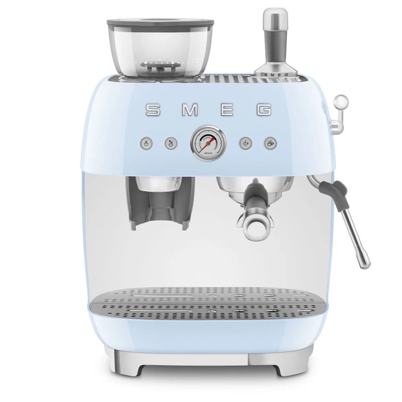 اسپرسوساز با آسیاب اسمگ SMEG مدل EGF03 آبی پاستیلی