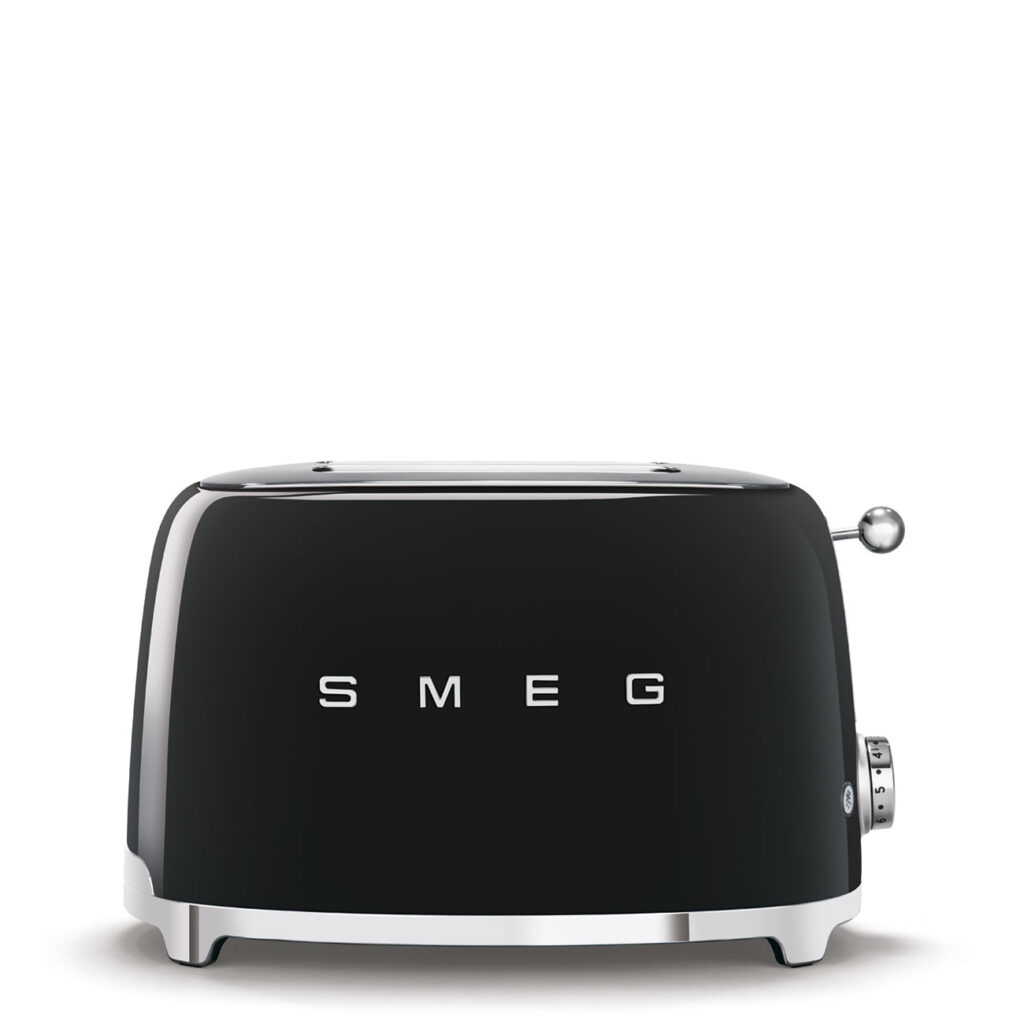تستر 2 اسلایس کوچک اسمگ SMEG مدل TSF01 مشکی براق
