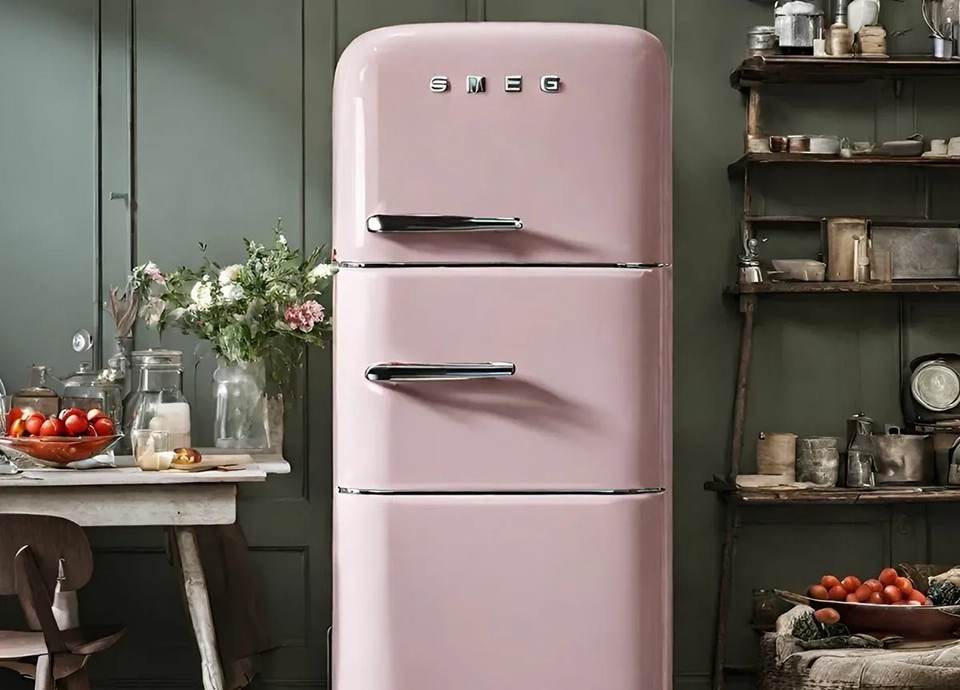 یخچال صورتی اسمگ Refrigerator Smeg