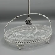 اردو خوری بیضی دو دسته با چنگال کلاسیک کویین آن کد 6229