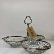 اردو خوری 3 خانه با قاشق سیلور کومو COMO کد 13472