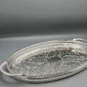 سینی بیضی دو دسته 45 کلاسیک کویین آن کد 6332