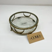 ظرف گرد کوچک برنجی کومو COMO کد 11639