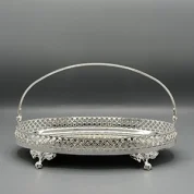 ظرف بیضی دسته دار 23 پایه دار کلاسیک کویین آن کد 6853