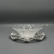 ظرف عسل با قاشق سیلور کویین آن کد 6860